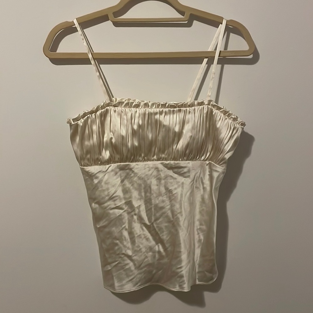 Ivory silk blouse